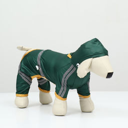 Комбинезон для собак, демисезонный, размер M (ДС 25-27, Ог 35-37, ОШ 27-29 см), зелёный - Simaland фото 2