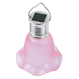 USL-S-838/PT100 PINK BELL Садовый светильник на солнечной батарее Розовый колокольчик. Подвесной. 4 светодиода. Теплый белый свет. 1*АА Ni-Mh аккумулятор в/к. IP44. TM Uniel - Volpe фото 2