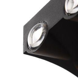 Бра BayerLux «Бисо», 6хLED, 6 Вт, 4000К, IP66, чёрный, 14×4.5×8 см