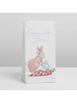 Цена за 5 шт. Пакет подарочный без ручек «Светлой Пасхи!», 10×19.5×7 см