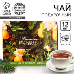 Чай подарочный новогодний «Волшебных моментов», 20 г × 12 шт.