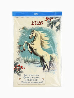 Календарь 2026 перекидной на ригеле А3 «Винтаж»