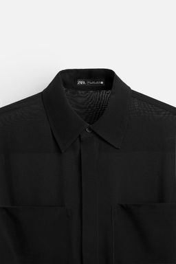 SEMI-SHEER SHIRT - Zara фото 8