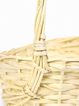 Корзина плетёная для хранения Liana, с ручкой, бежевая, набор 3 шт.