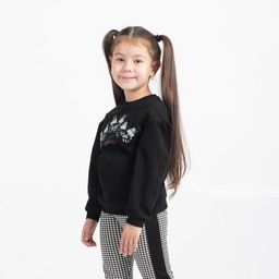 CRB wear/CWKG 62882-22-290 Джемпер модель свитшот для девочки, черный/Ex.Cherubino  фото 2