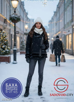 Дублёнка женская зимняя