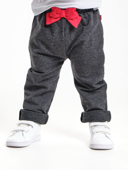 Брюки для девочки UD 4006 черный меланж - Mini maxi фото 2