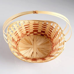 Корзина плетёная для хранения «Ладья», 36×27×13 см, бамбук