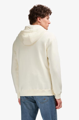 Толстовка на молнии Comfort Fit кремовая из хлопка