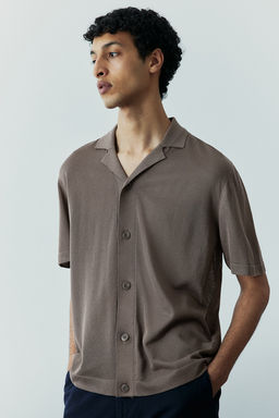 Camisa resort de punto Regular Fit - H&m фото 3
