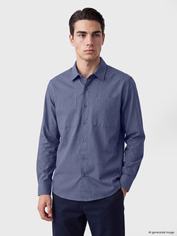 Regular Fit Gabardin Erkek G?mlek