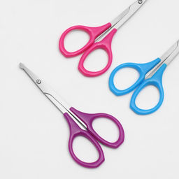 Цена за 5 шт. Ножницы, безопасные, прямые, 9 см, МИКС