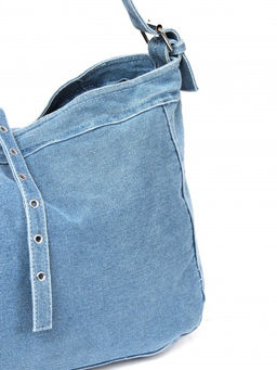 Сумка женская текстиль JN-76-8182, 1отд, плечевой ремень, голубой jeans SALE 261811 - Bobo фото 4