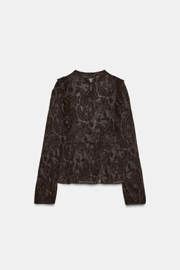 DEVOR_ RUFFLED BLOUSE - Zara фото 6