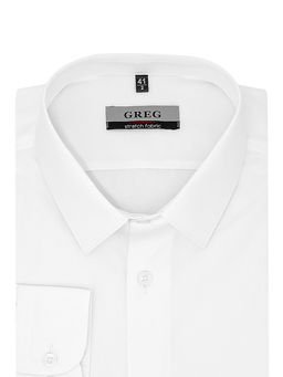 Сорочка мужская длинный рукав GREG 100/238/WH/SZR STRETCH