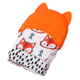 Прорезыватель-рукавичка Крошка Я «Лисичка», от 3 мес.