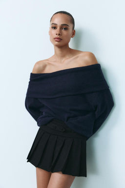 OFF-THE-SHOULDER KNIT SWEATER - Zara фото 2