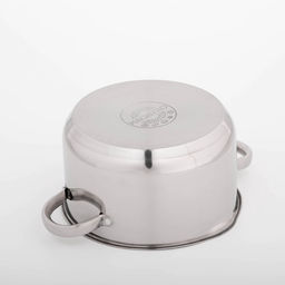 Кастрюля Magistro Klimena, 4.6 л, AISI - 201, крышка-дуршлаг, носик для слива, капсульное дно, индукция, нержавеющая сталь  фото 6