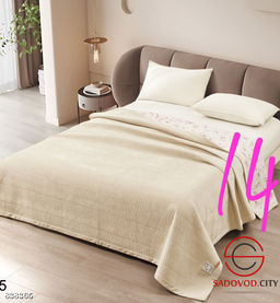 Плед покрывало велюр и хлопок