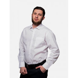 Рубашка школьная БЕЛАЯ, прямой крой, длинный рукав, тм - Царевич фото 43