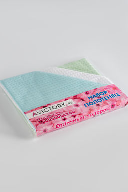 Набор вафельных полотенец в подарочной упаковке