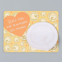 Магнит на холодильник с блоком для записей Я без тебя, как пельмешки без мазика, 14?10.5 см - Simaland фото 8