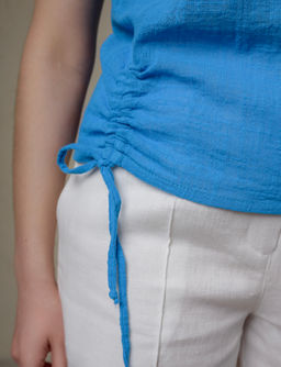 ХЛОПКОВЫЙ Топ - Новый лен фото 3