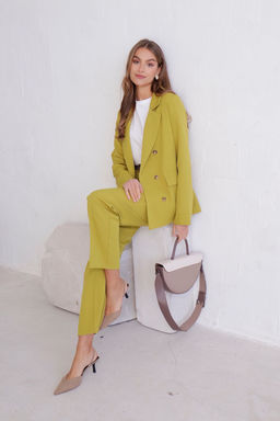 11725 Брюки со стрелками в цвете шартрез - Martichelli фото 5