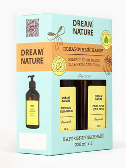 Подарочный набор женский DREAM NATURE Baccarat: жидкое крем-мыло и гель крем для душа по 330 мл 1094