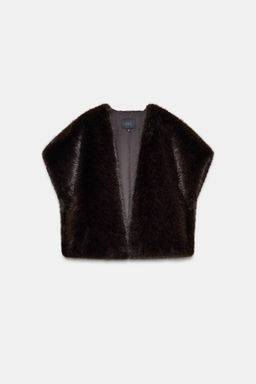 FAUX FUR GILET - Zara фото 6