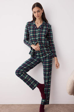 Pembe Ekose / Kareli 30/1 penye suprem Orme Pijama Tak?m? THMAW26PT00073