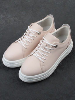 03-YE71-2 PINK Кеды женские (натуральная кожа)