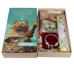 Набор для любимых женщин Шарф, браслет в мешочке, благовоние, подставка