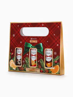 Крем для рук «С Новым годом», набор 3 шт., аромат: мандарин, печенье, глинтвейн, URAL LAB