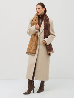 В составе шерсть и кашемир! теплый двусторонний палантин - Tantino фото 5