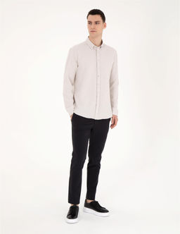 Bej Slim Fit Uzun Kollu G_mlek - Pierre cardin фото 4