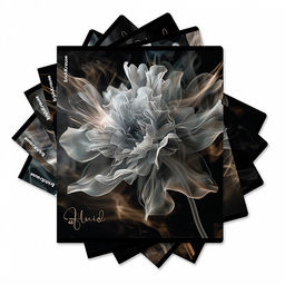 Цена за 5 шт. Тетрадь общая ученическая ErichKrause Fluid, 48 листов, клетка, ламинация soft-touch+выборочный УФ-лак_MIX-PACK