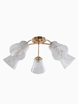 Люстра 12276/5FGD, 5×40 Вт, E27, 64×18×23 см, золото