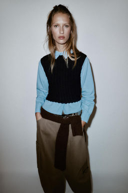 CONTRAST POPLIN SHIRT - Zara фото 4