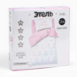 Постельное бельё Этель 1,5 сп Little ballerine, 143х215 см, 150х214 см, 50х70 см -1 шт, 100% хл, бязь  фото 5