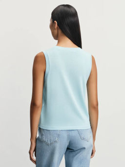 Вязаный топ из вискозы с пайетками / Zarina  фото 5