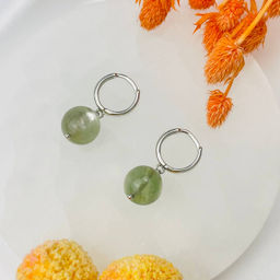 Серьги из Лепидолита "Мусковит"