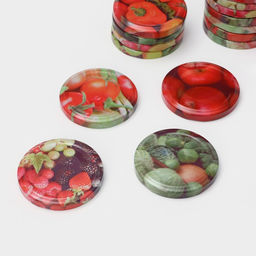 Цена за 40 шт. Крышка для консервирования «Элит», ТО-66 мм, жесть, винтовая, литография, фасовка 20 шт., МИКС