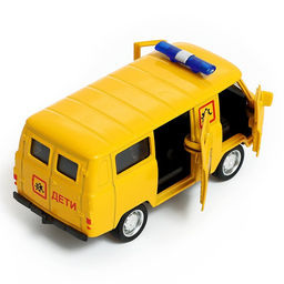 Машина металлическая УАЗ-3962. Дети, инерция, 1:43, МИКС - Автоград фото 4