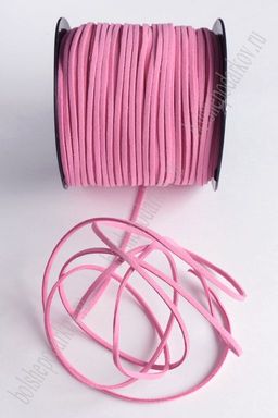 Шнур замшевый 2,5*2 мм (SF-2165) розовый №6055