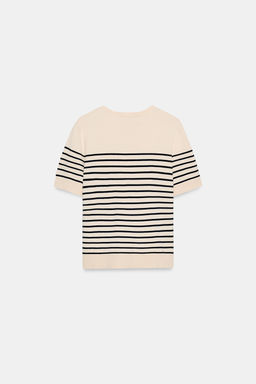 JERSEY PUNTO MANGA CORTA RAYAS / rayas - Zara фото 6