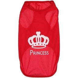 Цена за 2 шт. Майка для кошек и собак мелких пород "Бонита на стиле", мамина принцесса, размер L (обхват шеи 32, длина спинки 34см, объем груди 45см, от 7 до 9кг)