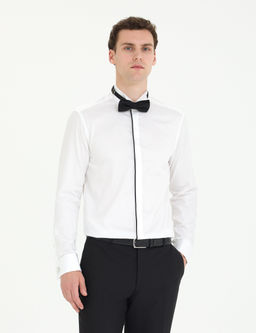 Beyaz Slim Fit Smokin G_mlek