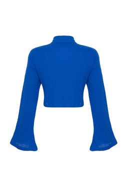 TRENDYOLMILLA Beyaz Dokuma Muslin Plaj Gomlegi TBESS24GO00011  фото 30