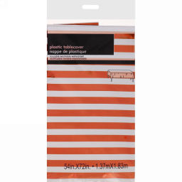 Цена за 3шт. Скатерть фольгированная "Фантазия" 137*183см цвет красный, пвх